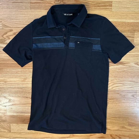 Travis Mathews Navy Blue Polo - Men’s Size Medium - Picture 1 of 9
